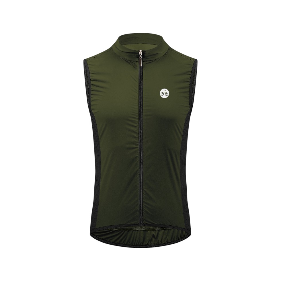 Chaleco de Ciclismo Verde Militar Nova - La Bicitienda 1
